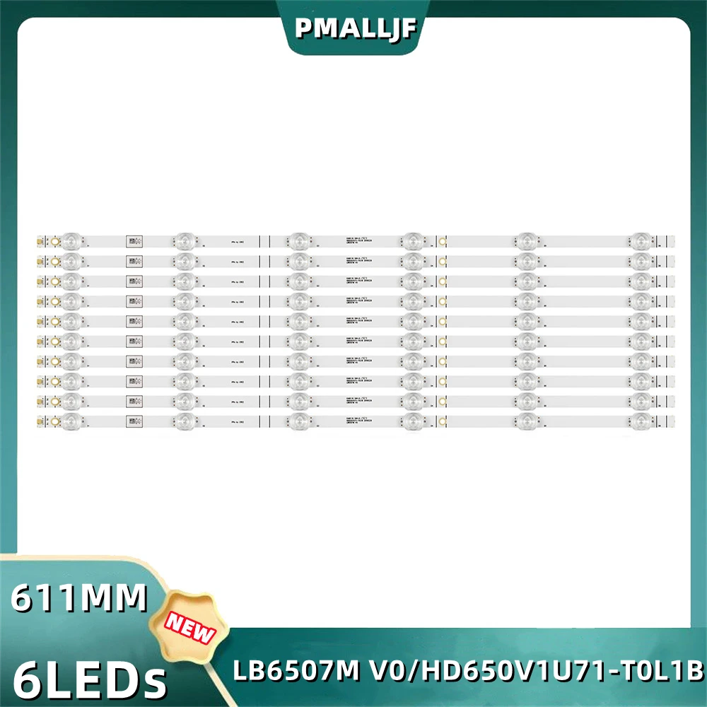 Tira Conduzida Lb6507m Lb65084 v0 65h6570f 65h6510g H65b7100 H65b7300 Hd650v1u72-t0l1 E469119 94v0 H65v1u71-t0l1b He659xh Conjunto 10