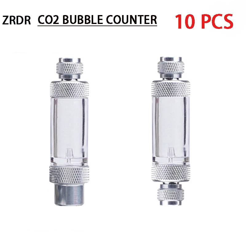 

10 PCS- Aquarium CO2 Regulator Counter Aluminum Alloy Single/double Head CO2 Bubble one-way carbon Dioxide Measuring Device