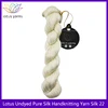 Undyed  Pure Silk Yarn HandKnitting Yarn silk 22  color nat white 6