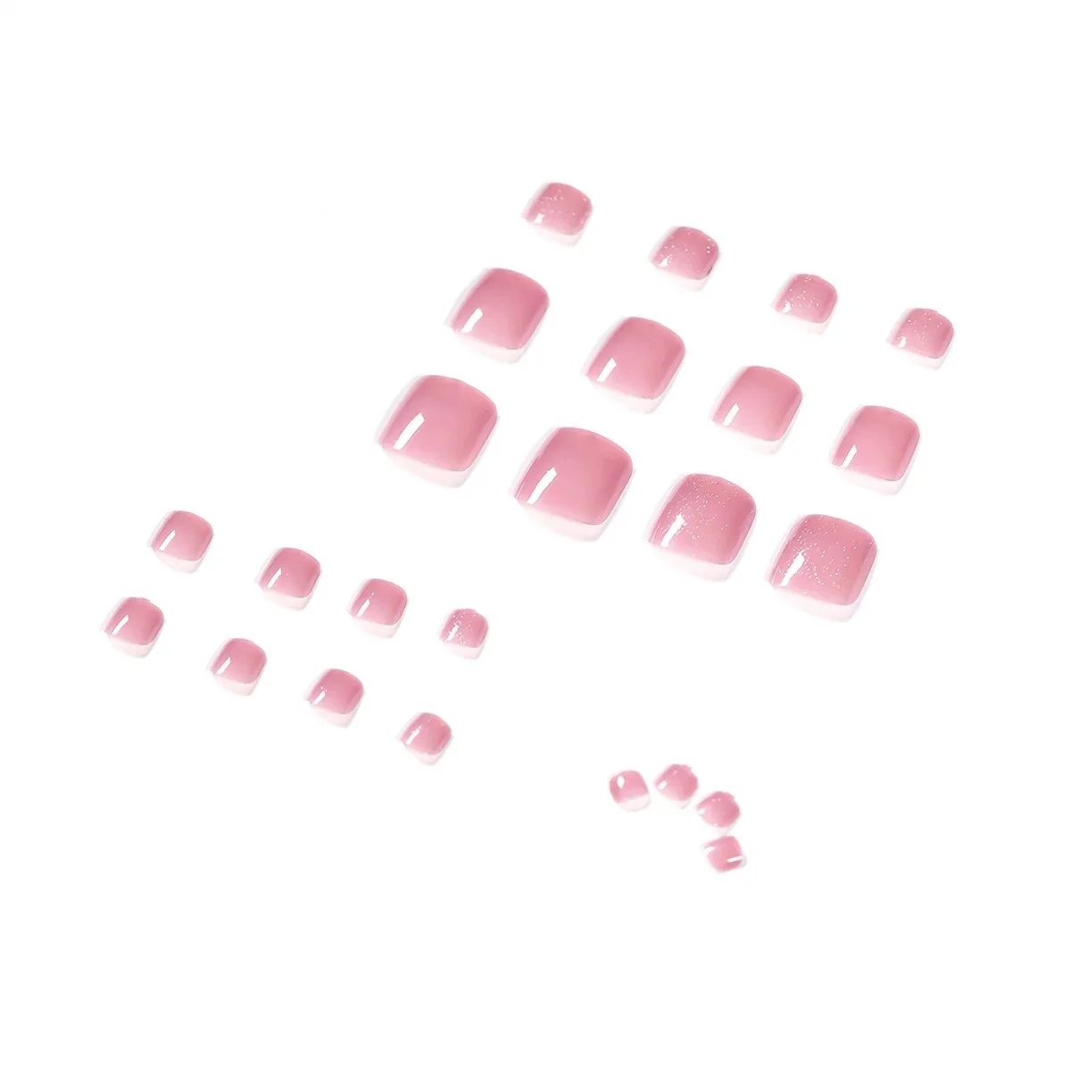 물방울 얼음 투명 허니 펄 가짜 네일 팁, 탈착식 네일 패치, 여성용 달콤한 스타일, 여름 패션 웨어러블