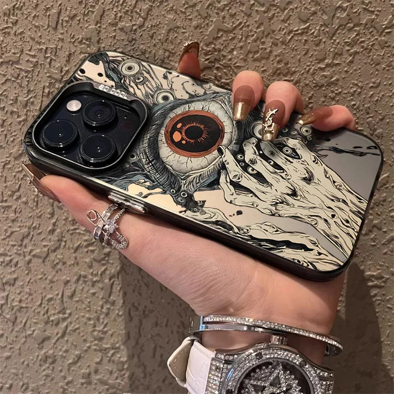 Spooky Scary Red Eye Laser Anti-Fall Phone Case