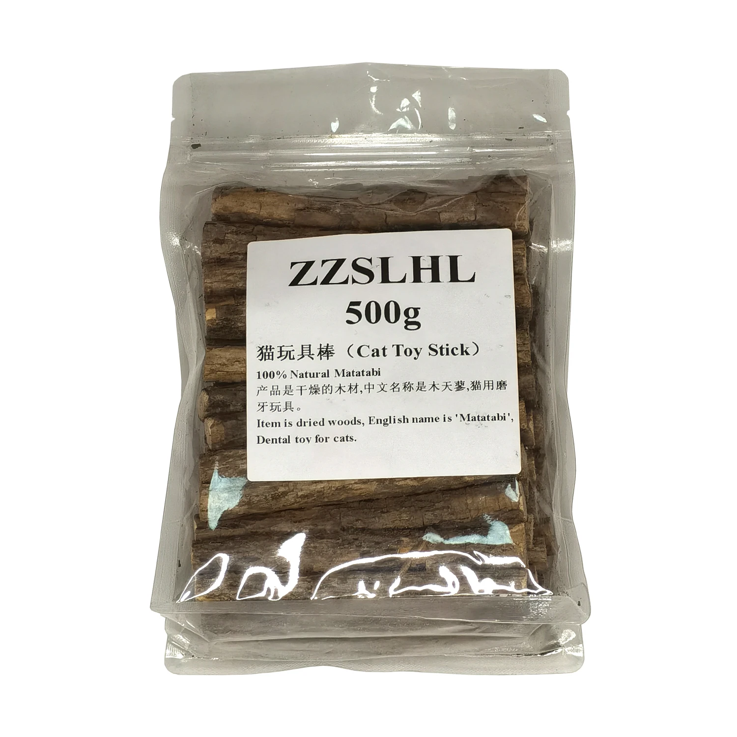 

300g/400g/500g Chew Silvervine Matatabi Sticks Teeth Molar Tools Indoor Cat Toys Treats for Kittens Teeth Cleaning 120cmx11-15mm