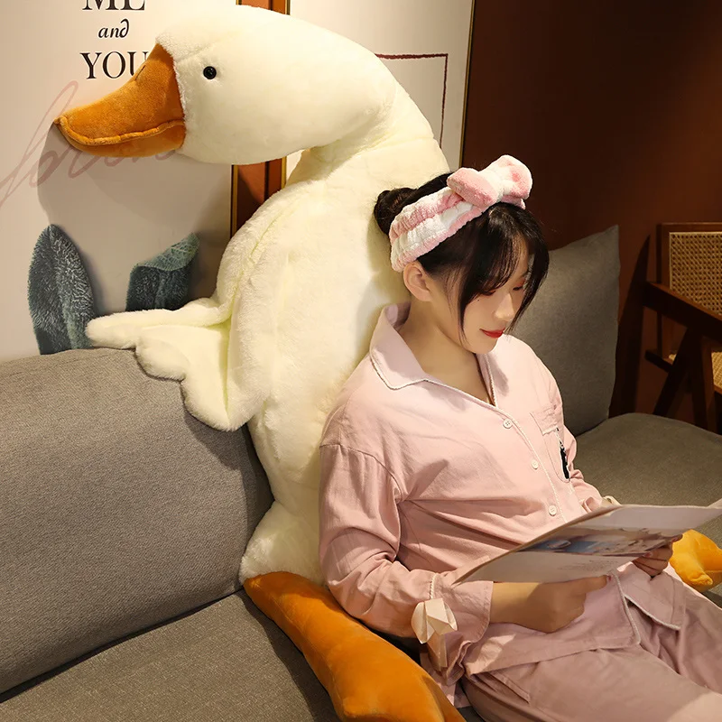 Fluffy Duck Plush Pillow