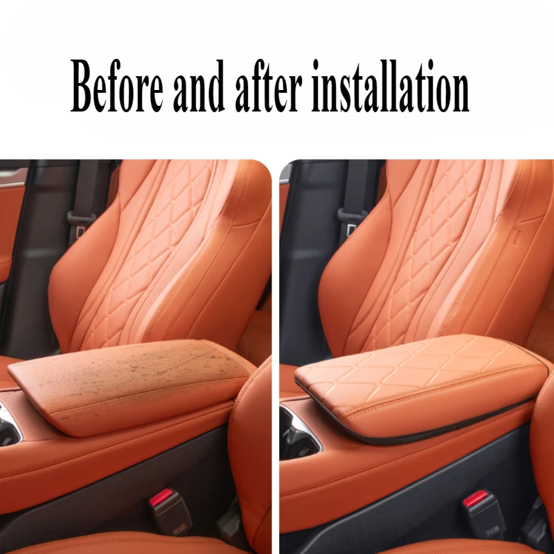 Car Accessories For BYD Sealion 7 Car Central Control Armrest Case Leather Case Protective Cover Pad Interior Modification