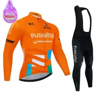 EUSKADI Team Winter Thermal Fleece Cycling Jersey Set Racing Bike Suit Mountian Bicycle Clothing Ropa Maillot Ciclismo Hombre 1