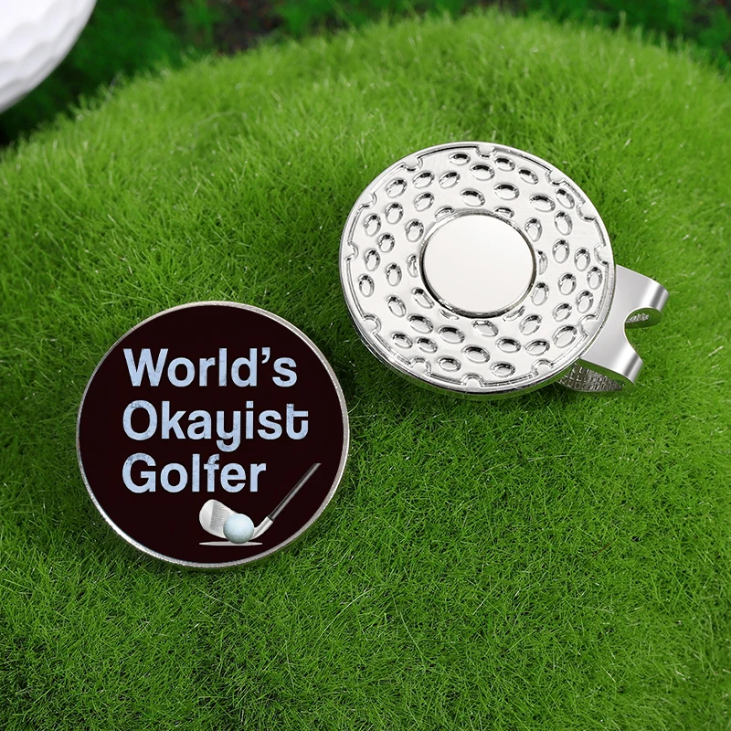 Golfer Golf Ball Marker Magnetic Hat Clip Funny Golf Accessories Gifts Men Women Novelty Gift Golf Ball Mark Golf Hat Clip