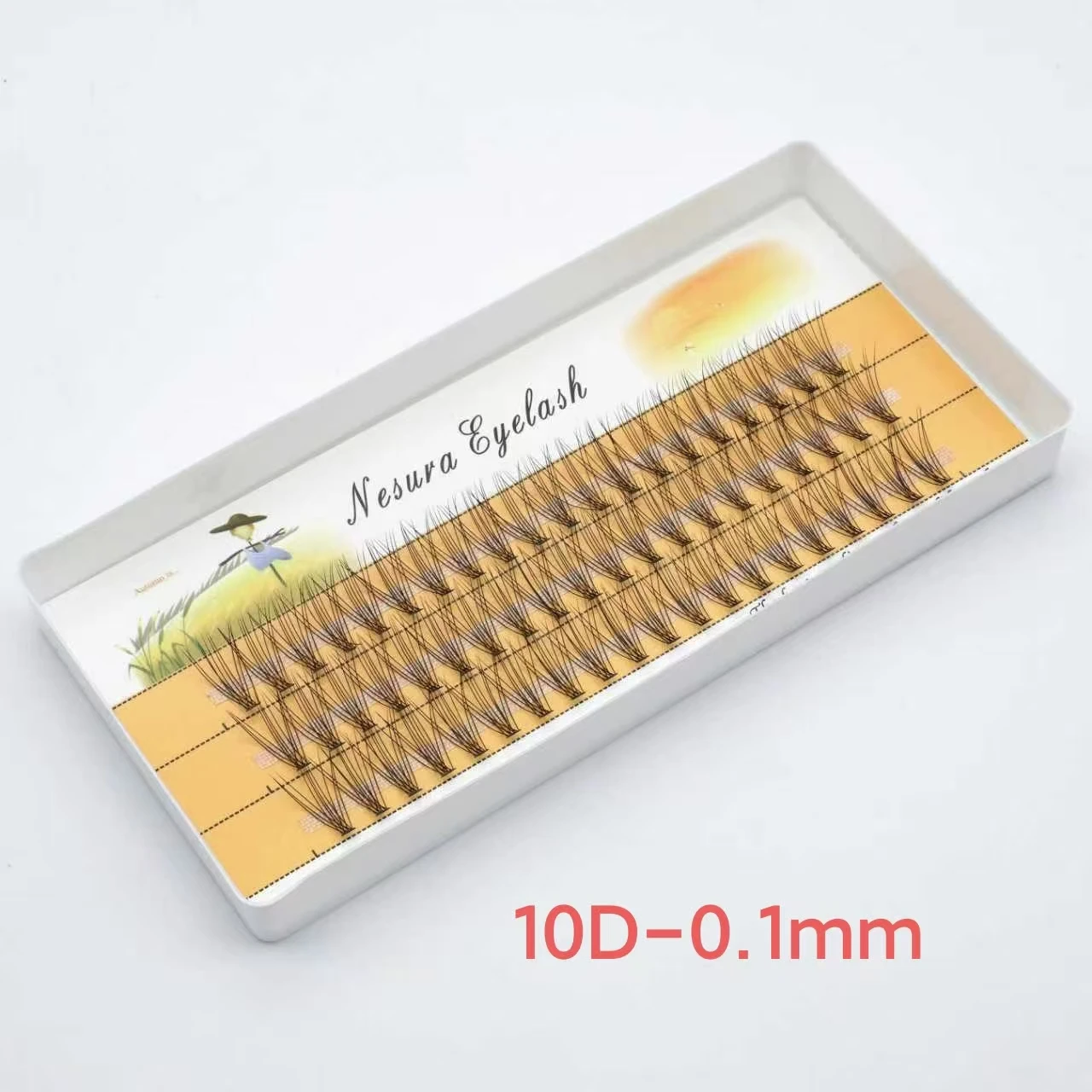 3D-Make-up-Werkzeug-Set für Damen, 8–15 mm, zum Pfropfen falscher Wimpern, 1 Schachtel mit 60 natürlich gekräuselten Wimpern – Detail 8