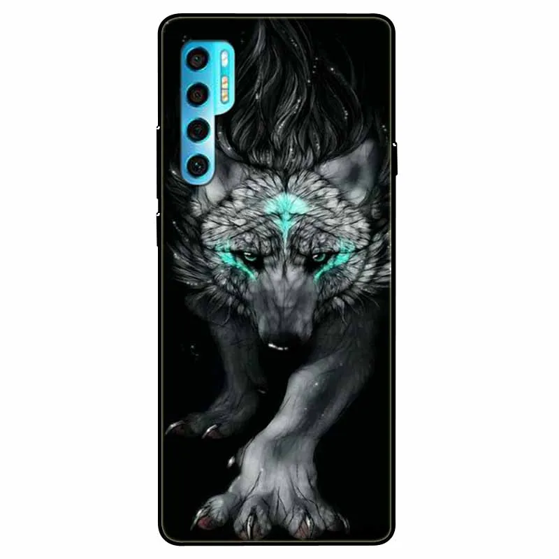 Soft Silicone Wolf Lion TPU Back Case - Protective Cover
