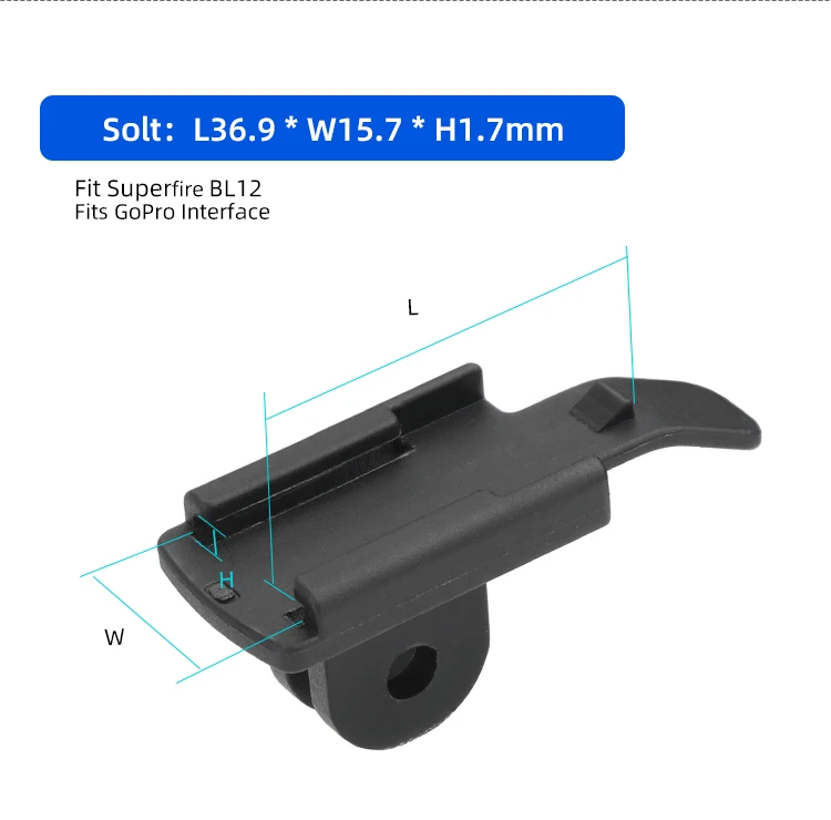 Frontlichthalter Ständer für Superfire BL12 MTB Rennrad Scheinwerferständer Halterung Passend für Gopro-Schnittstelle Fahrradteile – Detail 4