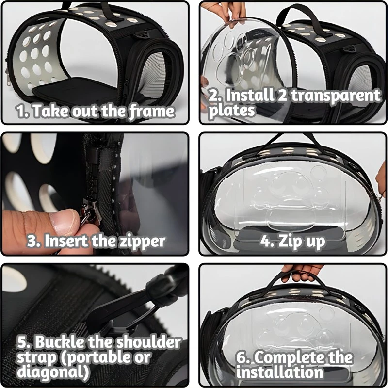 Title 4, Breathable Pet Carrier Bag, Space Capsule, Pet ...