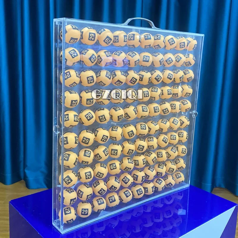 High quality ball box with capacity of 50/100 lotto balls bingo ball storage box storage rack 4cm5cm6cm