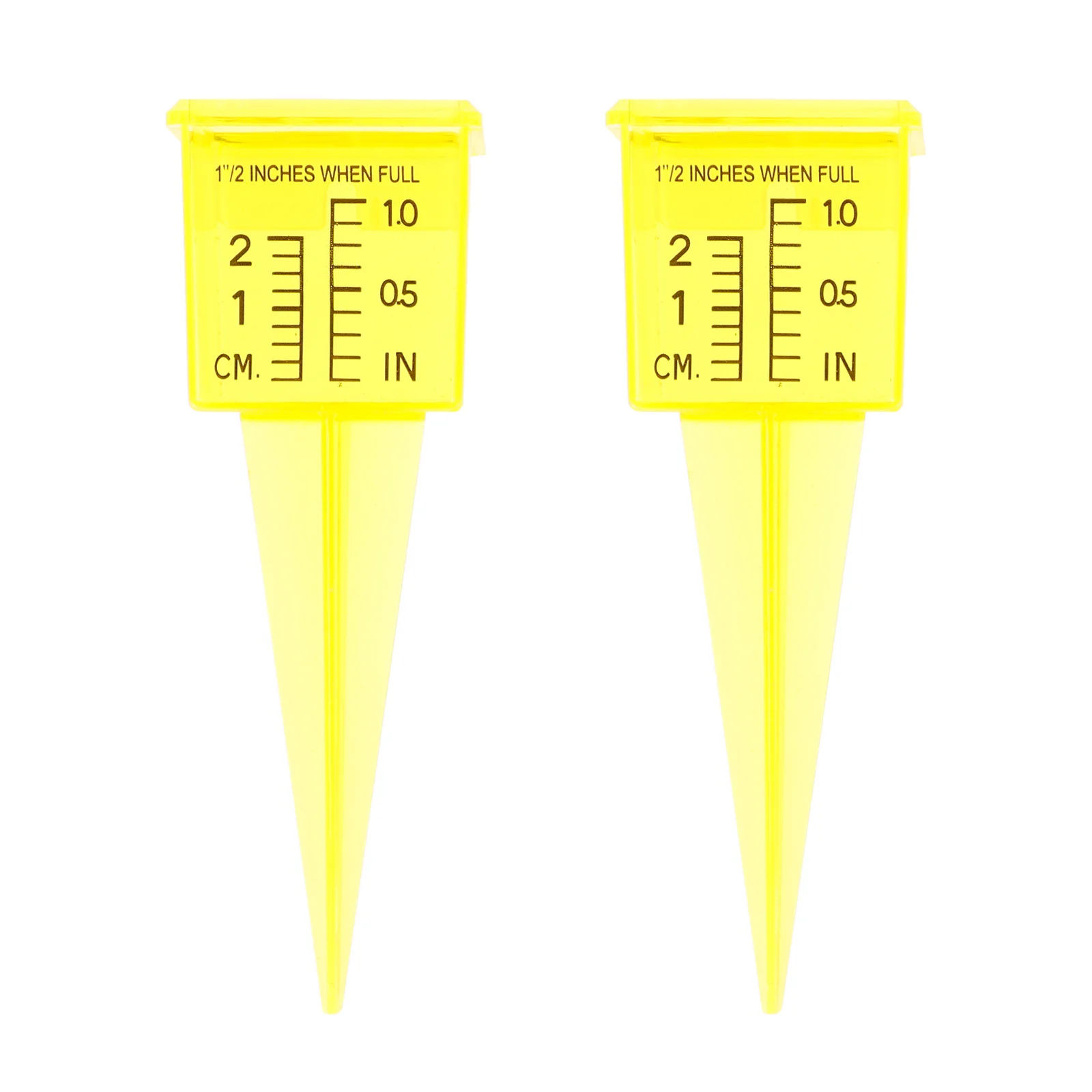 

2pcs Sprinkler Gauge Rainfall Measuring Cup Wide Mouth Rain Meter for Garden