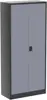 Metal Storage Cabinet with Locking Doors, Black Garage Lockable Steel Cabinets with 4 Doors and 5 Shelves for Home, Garag 5