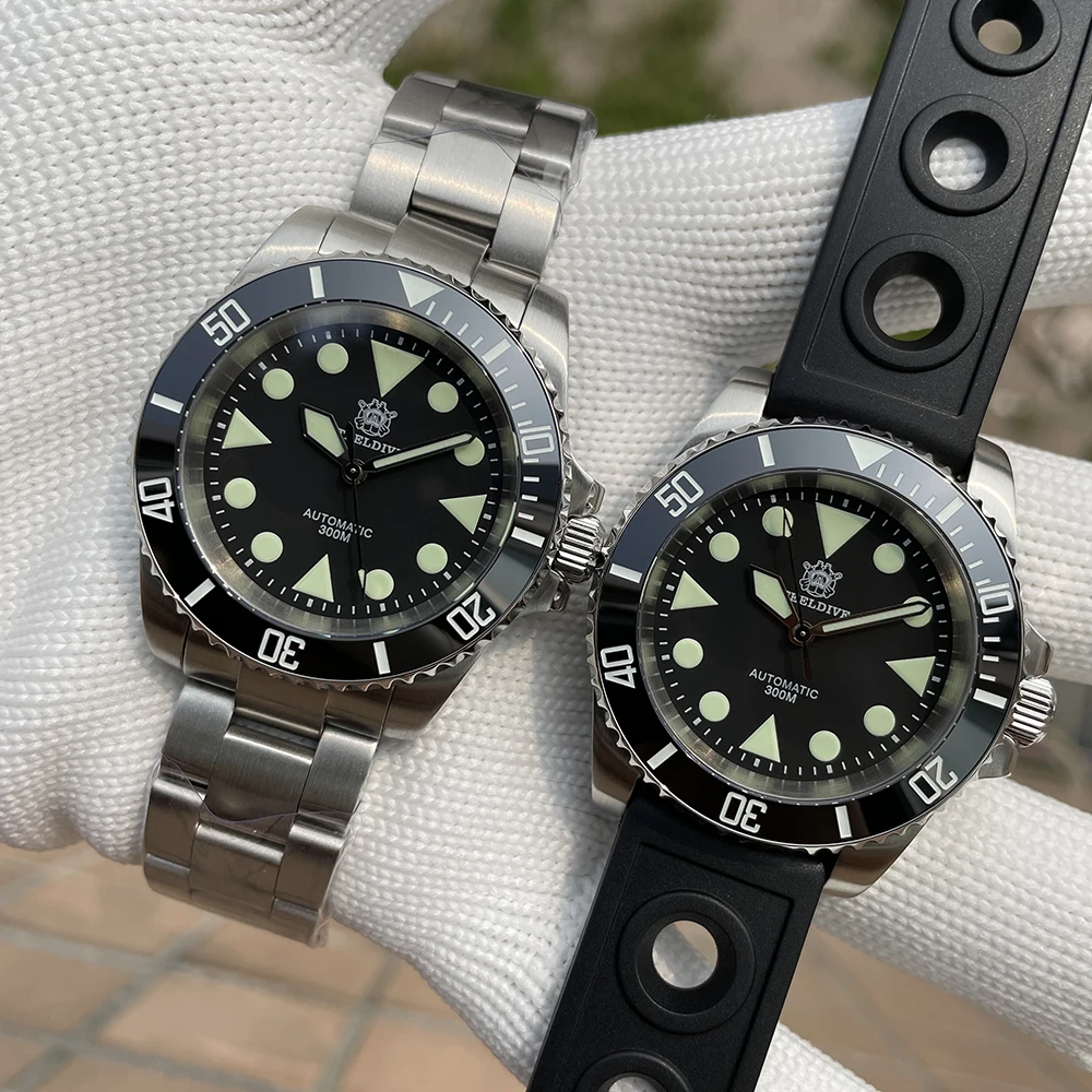 Luxury Dive Watch Water Ghost STEELDIVE SD1955 Fashion Swiss Two-color Luminous 300M Waterproof Automatic Mechanical Wristwatch
