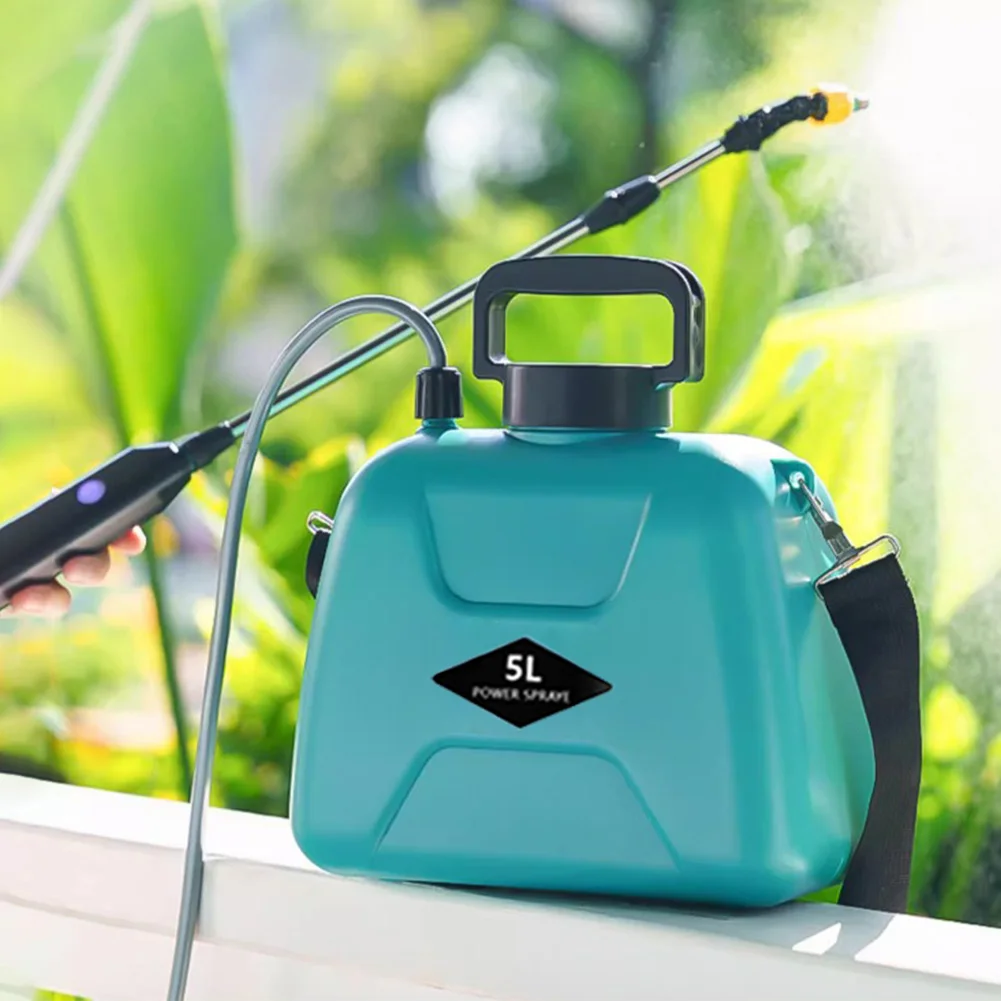 5L Electric Garden Sprayer with Telescopic Rod Electric Plant Sprayer USB Charging Electric Weed Sprayer for Garden Lawn Farm
