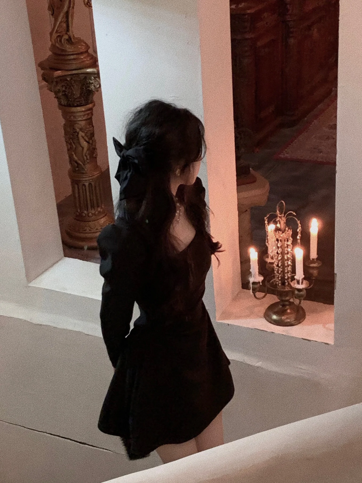 Spring New Elegant Square Collar Midi Party Dresses for Women Long Sleeve Black White Slim Vestidos Female High Waist Clothes