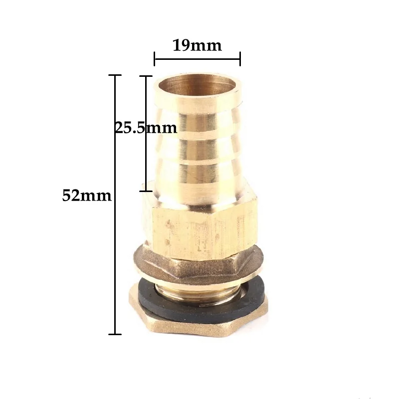 1pcs 1/2" Thread Fish Tank Adapter And Pagoda Connector Swivel Fitting Water Tank Copper Adapter Irrigation Water Hose Connector