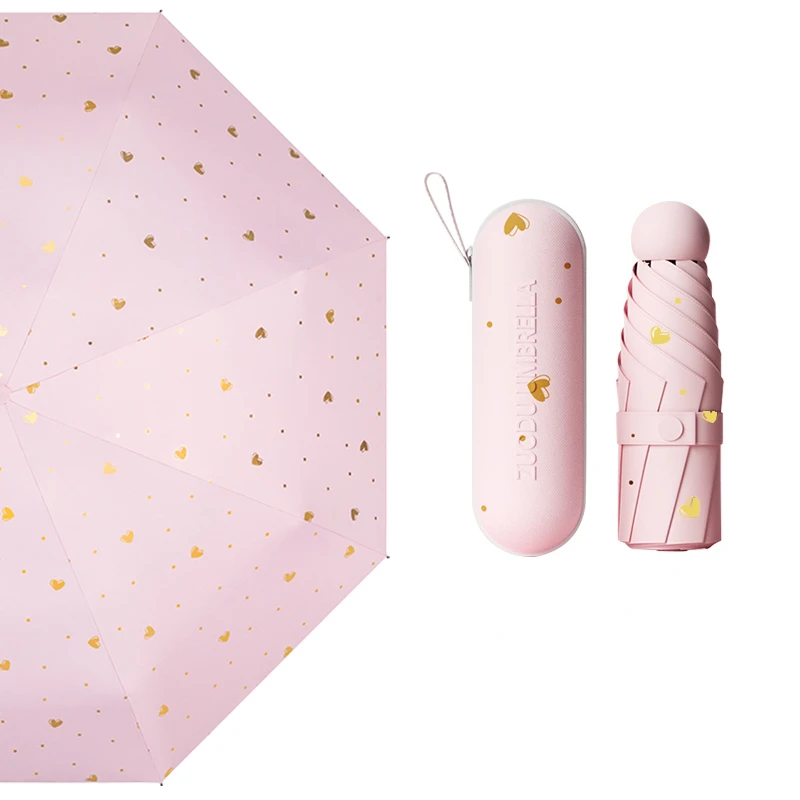 Paraguas Super protector con protección UV para mujer, sombrilla plegable de doble uso, resistente al viento, resistente a la intemperie y la lluvia, UPF50 - AliExpress