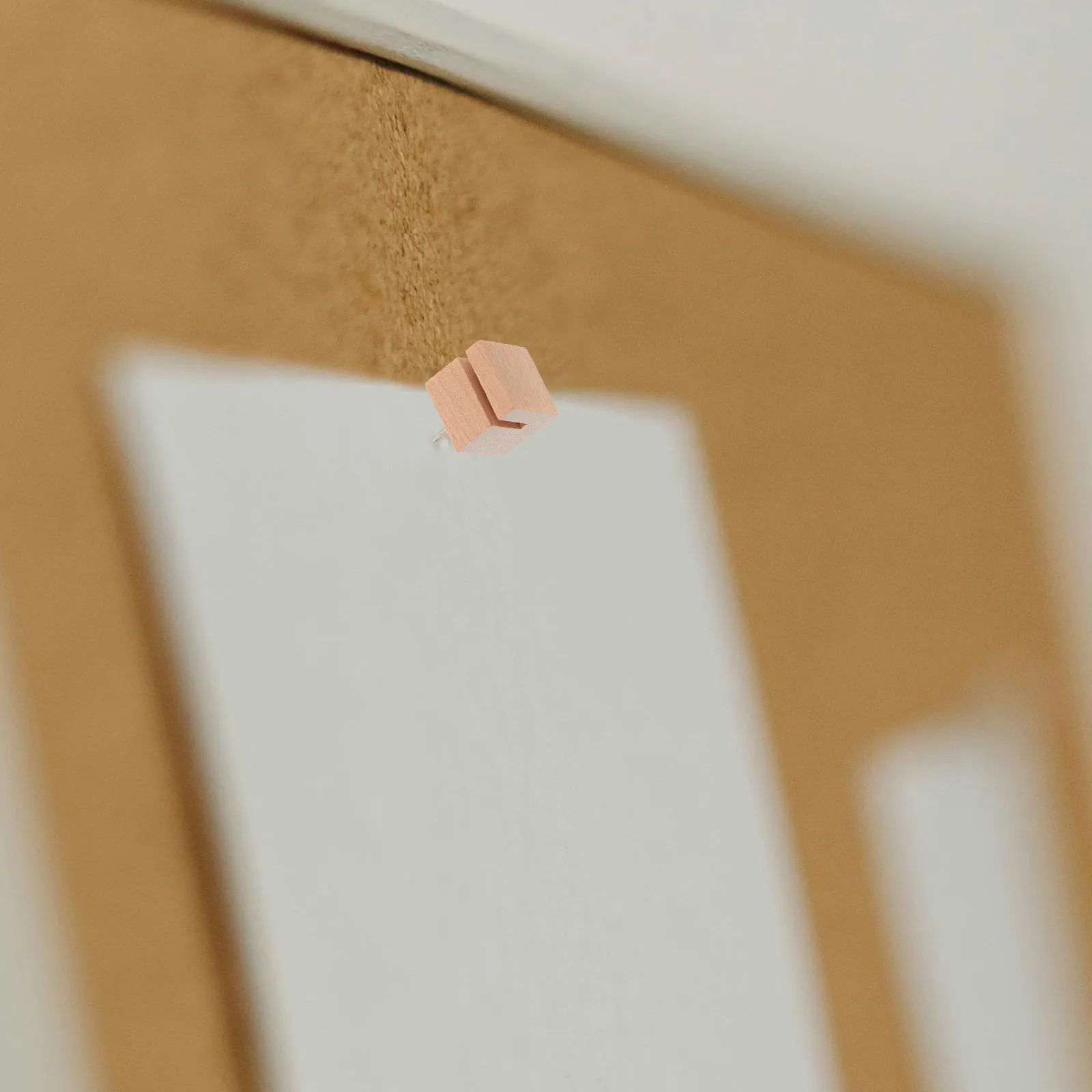 12개 나무 푸시핀 슬롯형 썸타크 코르크보드 게시판 지도 벽 사진 디스플레이 사무용품 장