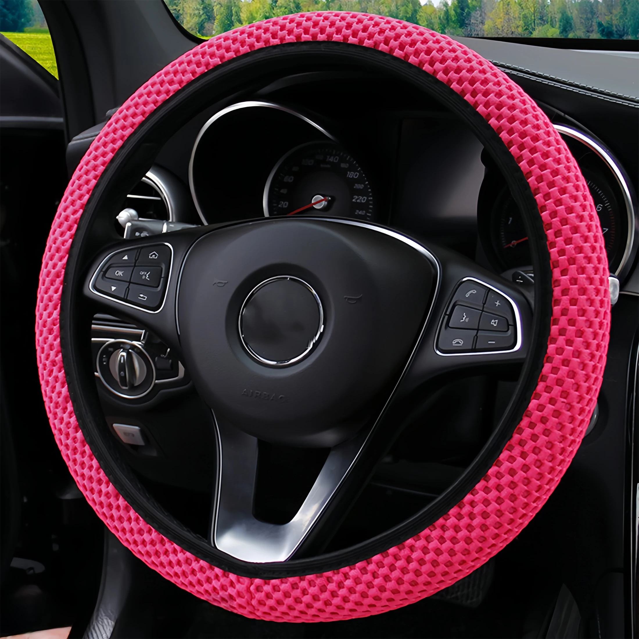 Steering Wheel Cover Four Seasons Universal Ice Silk Car