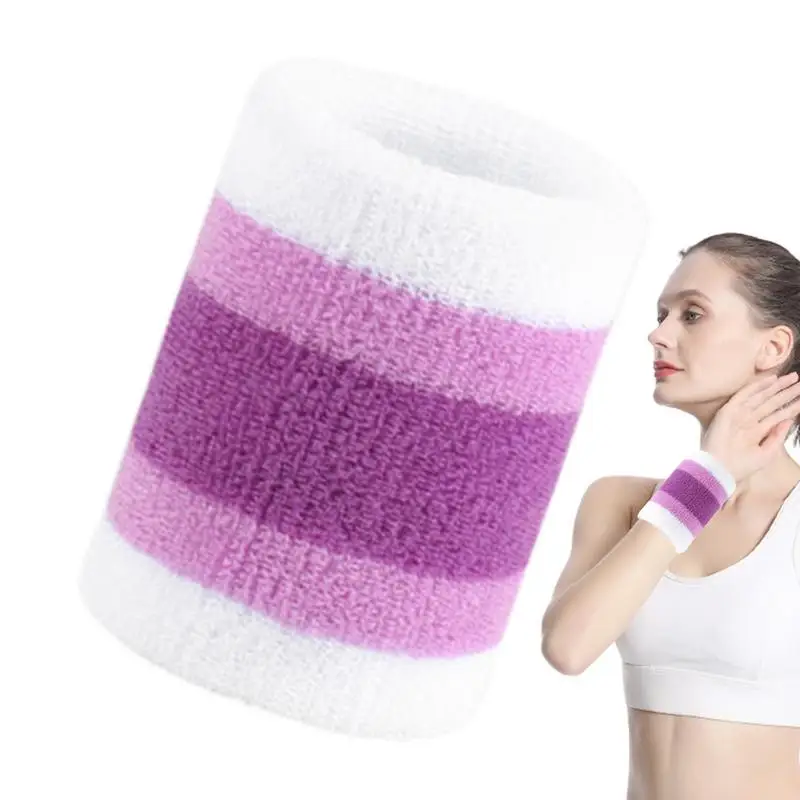 

Sweat Bands Wristbands Women Sweatband Wrist Sports Sweatband For Working Out Exercise Tennis Basketball Running Cloth Athletic