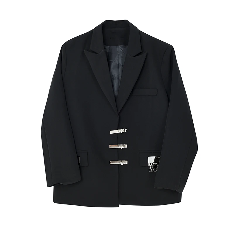 Jean And Blazer Mast Harbour Men Navy Blue Tailored Fit