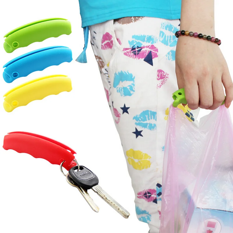 Shopping Bag Carrying Handle Tools 1PCS Silicone Knob Relaxed Carry Shopping Handle Bag Clips Handler Kitchen Tools Bag Clips