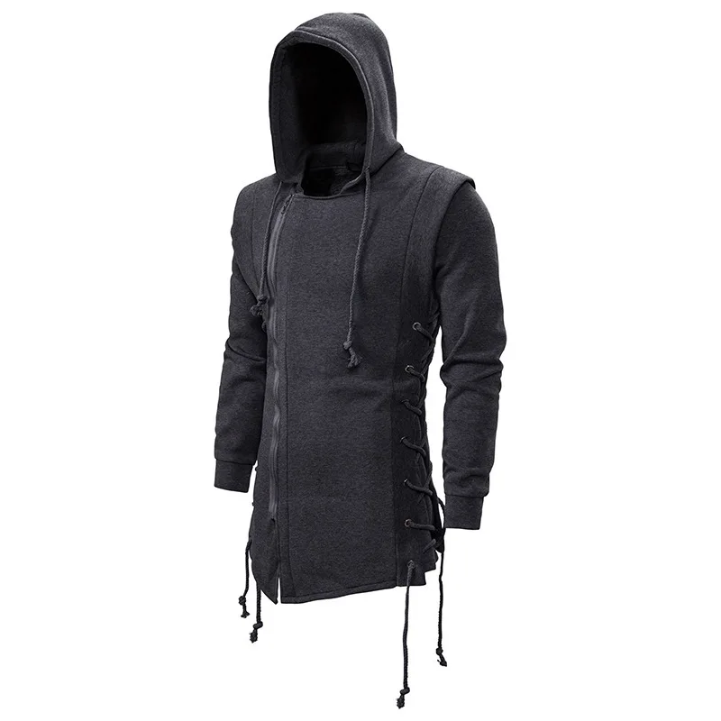 

2023 Autumn and Winter Fashion Men's Assassin Jacket Dark and Hooded Gothic Style Cosplay Costumes Men Movie Party