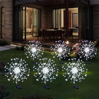 1 Pc Solar Fireworks Light With 8 Lighting Modes, Ip65 Waterproof Outdoor Holiday Decoration Solar Light For Courtyard Channels 1