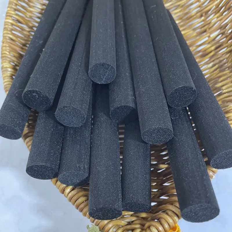 50PCS 15CMX15MM Black Fiber Sticks Home Fragrance Essential oil Diffuser Sticks DIY for Aromatherapy Home Decoration
