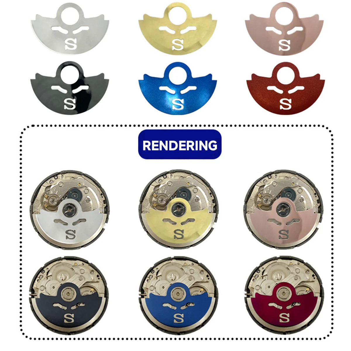 Automatic Hammer Sheet Patch Sticker Oscillating Weight Rotor for Watch Movement Modification