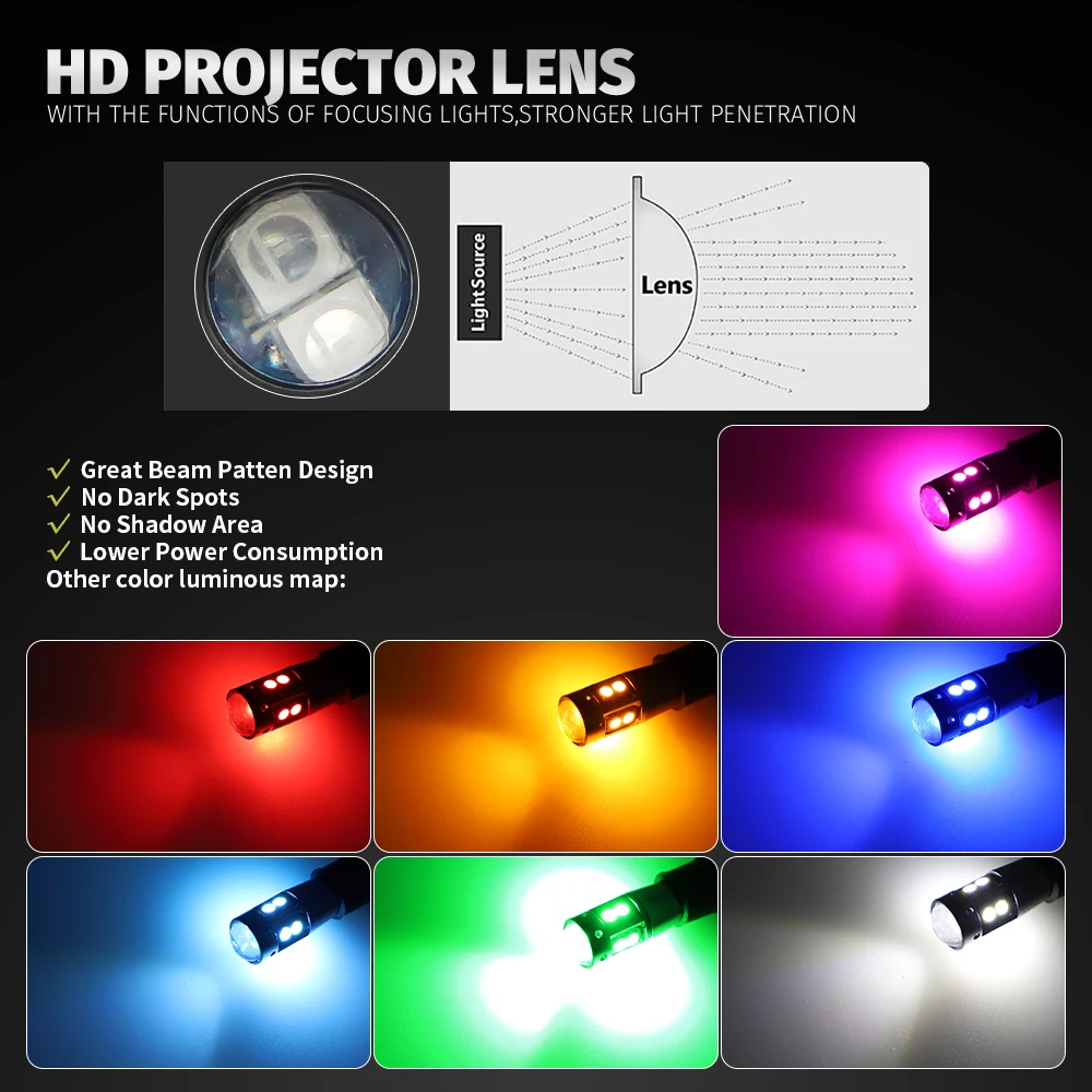 10x ���� ǰ�� T10 W5W ���� ���� 3030 LED �ڵ��� ���׸��� ���� �� �� ��Ŀ ���� 168 194 LED �ڵ� ���� ���� ����