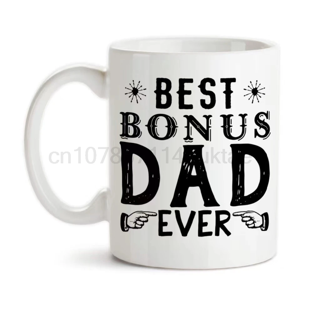 

Best Bonus Dad Mugs, Dad Cups, Father's Day Gifts, Caffeine Mugs Ceramic Coffee Mug, Novelty Friend Gifts, Home Decal