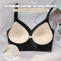 Women Invisible Bra Deep U Plunge Bras Backless Top for Dresses Sexy Lingerie with Transparent Strap Push Up Strapless Underwea 4