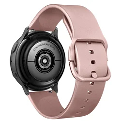 Silicone Smartwatch Strap - Soft Bracelet Wristband for Enhanced Comfort (Rose Gold)