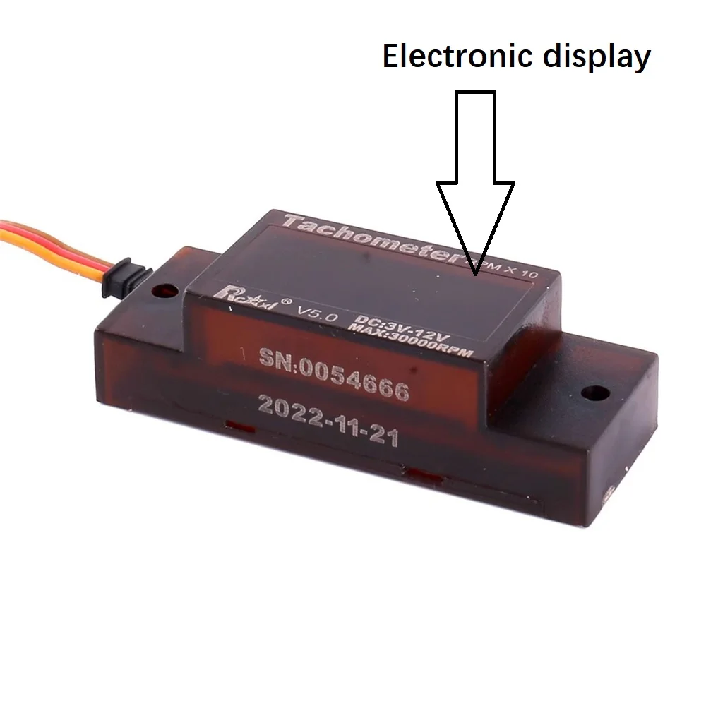 Allumeur RC pour moteur essence DLE Rcexl - 30000 tr/min, noir, avec étiquette de spécifications