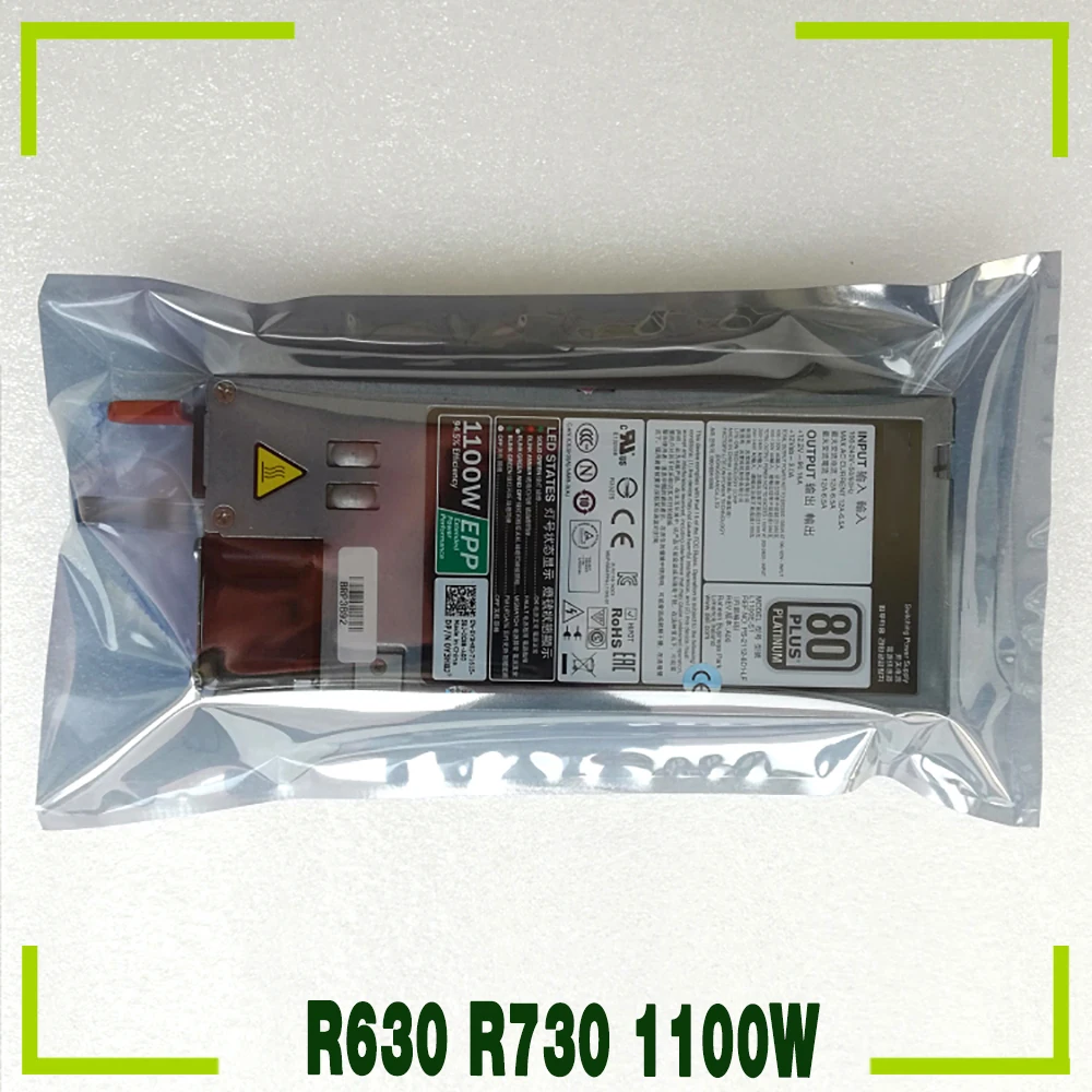 Per Dell R630 R730 1100W Alimentatore Server Y3H8J Muslimate D1100E-S1 L1100E-S1