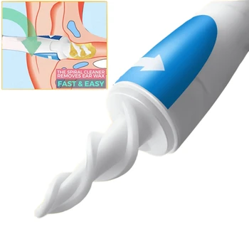 Очиститель для ушей с мягким силиконовым инструментом для удаления ушных восков 16 сменных наконечников спиральный очиститель ушной серы О...