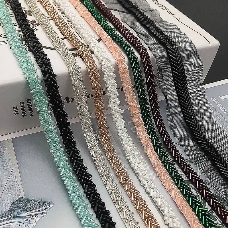 Netting Bead Single-Line Lace Trim Handicraft Accessories For Wedding Dress Clothing Decoration Diy Accessories For Sewing