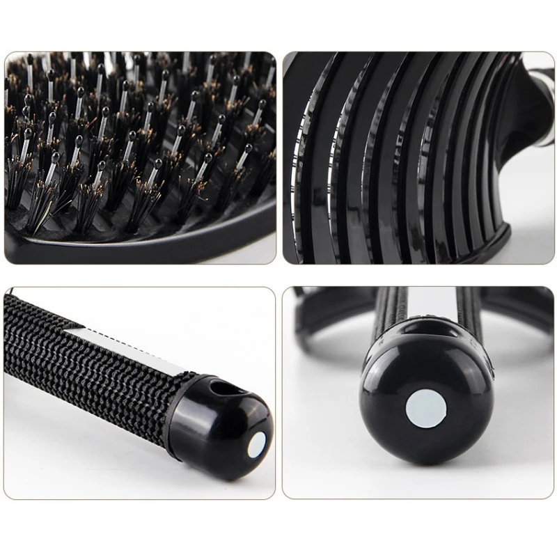 Boy Girl Curved Comb Bristle Massage Comb Curly Hair Styling Hairgrooming Baby Adult Hair Brush Hairdressing Accessories baby hair comb hair brush comb
