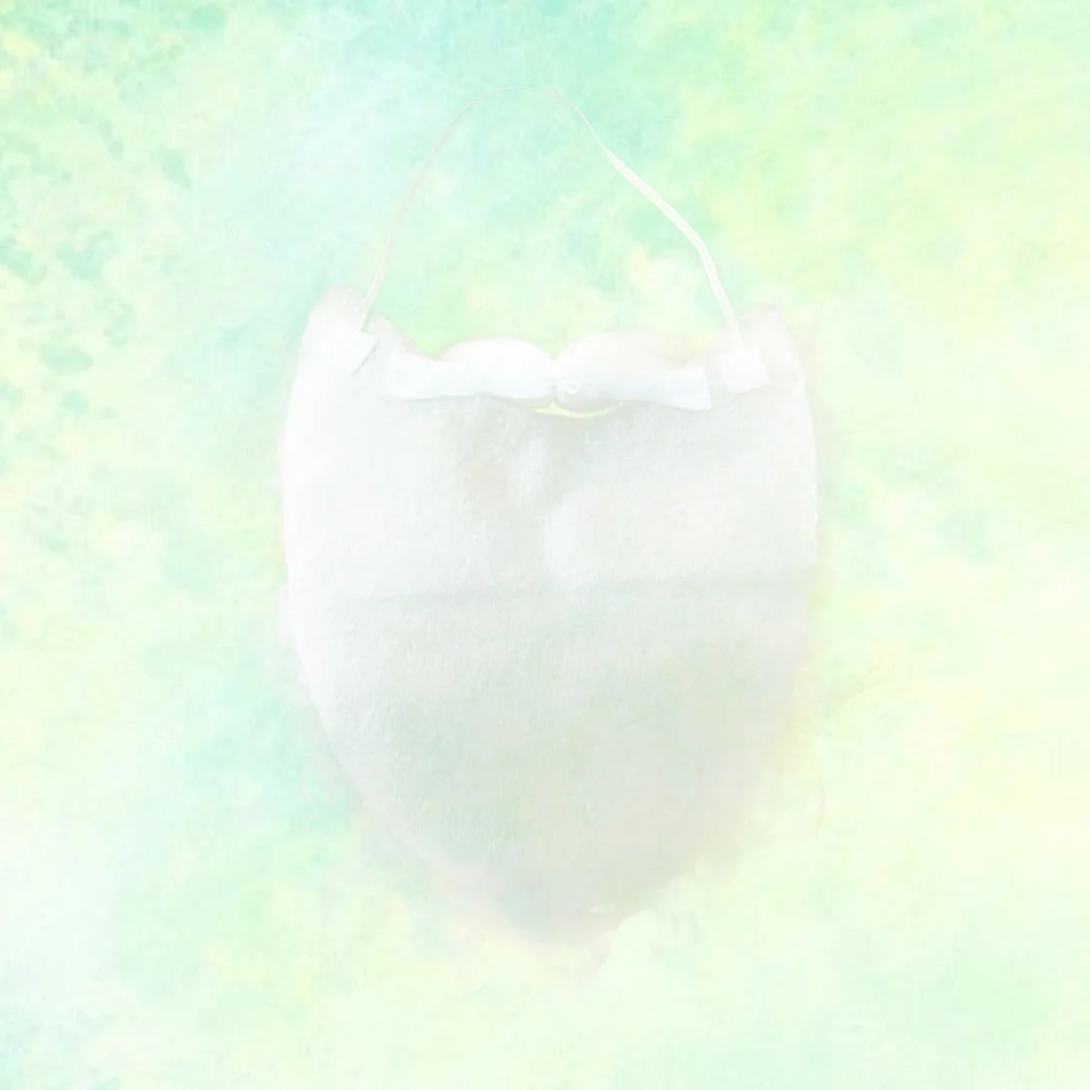 

Xmas Santa Beard Performance Christmas Party Decoration Supplies White Christmas Curly Props For Cosplay Party Favors A35