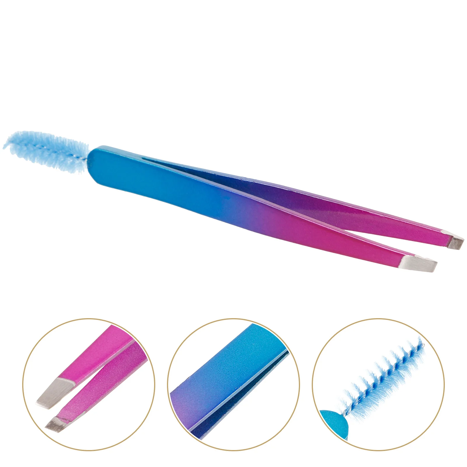 Stainless Steel Eyebrow Tweezers Clip for Tools Beauty Accessories Women Trimming 4