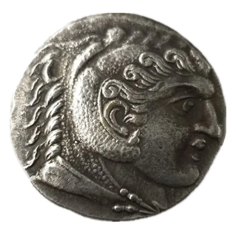 

Ancient Greek Coins Brass with Silver Plated Antique Replica Decorative Crafts Type 3399