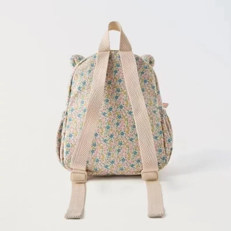 Personalized Kitten Floral Backpack, Children's Backpack, Cute animal Shaped Mini Backpack For Young Children 3