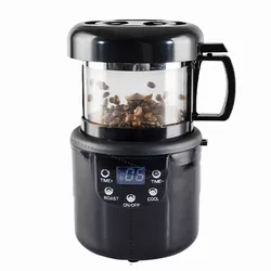 Coffee Bean Roaster Small Household Automatic Timing Temperature Regulation Hot Air Roaster For Separating Bean Coat Household
