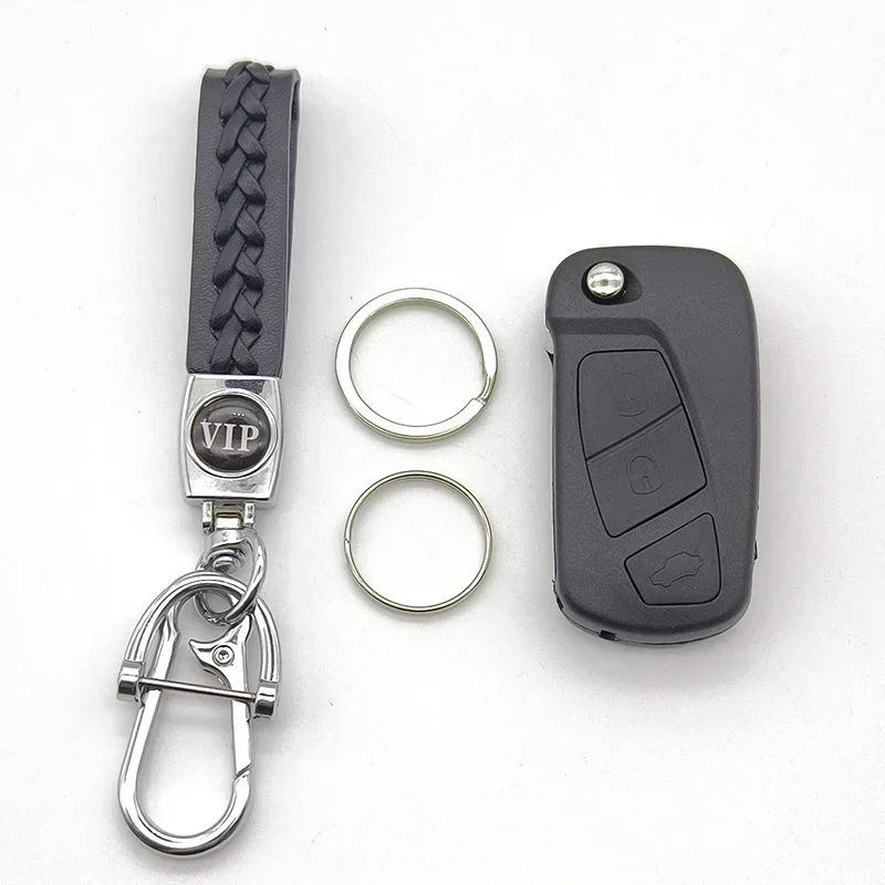 Cocolockey Folding Key Case Shell Fob – 3-Button Remote Flip Car Key Cover Replacement