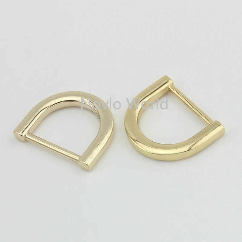 20-100pcs 4 colors inner 20-25mm 1 inch metal tabular D ring bag handbag D buckle diy hardware accessories