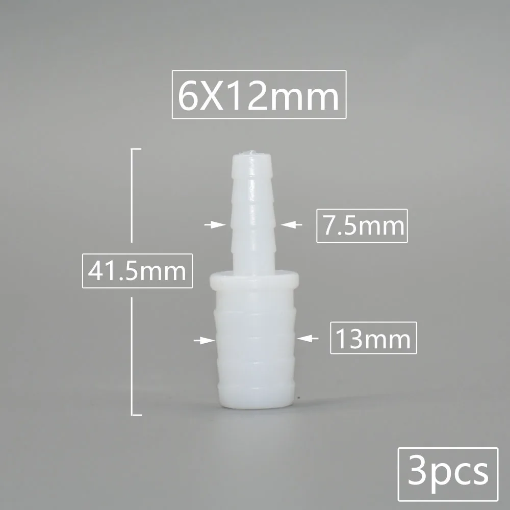 4/6/8/9/10/11/12mm PE Food Grade Direkt Reduzierung Widerhaken Anschlüsse Aquarium Tank Luftpumpe Adapter Bewässerung Schlauch Joint – Detail 10