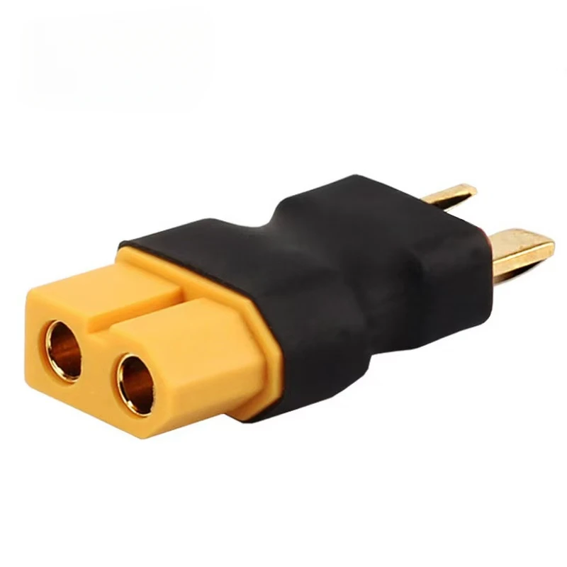 2pcs XT60 Male/Female To T Male/ Female and T-Plug Male/Female To XT60 Male/Female Connector Conversion Adapter for RC Battery 2