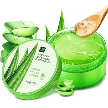 220ML Aloe Vera Gel Natural Face Creams Moisturizer Acne Treatment Cream Sun Repair Cream Whitening Skin Care Smoothing 1